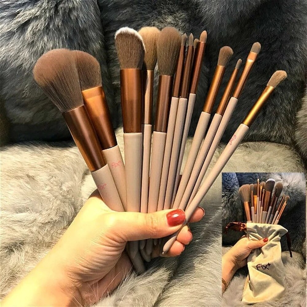 13 PCS Makeup Brushes Set Eye Shadow Foundation Women Cosmetic Brush