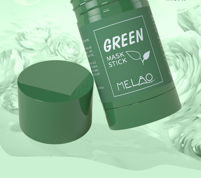 MELAO Cross-border Green Tea Solid Clay Mask Stick 40g Moisturizing