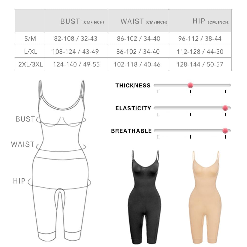 YOSHUYUKI Bodysuit for Women Shapewear Tummy Control Seamless Faja