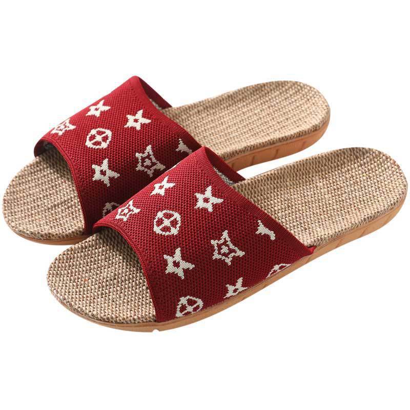 Linen Slippers Women's Summer Indoor Home