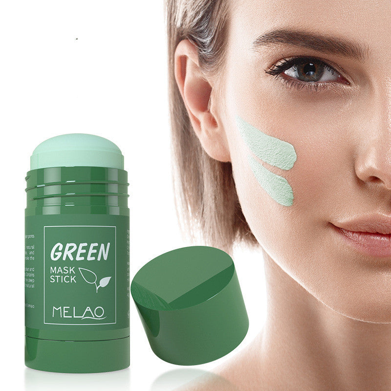 MELAO Cross-border Green Tea Solid Clay Mask Stick 40g Moisturizing