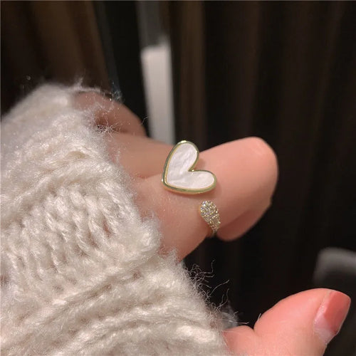 2022 Korean New Exquisite Geometric Round Ring Women's Fashion Luxury