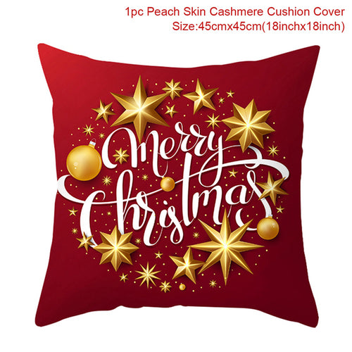 Christmas Cushion Cover Merry Christmas Decorations For Home 2021