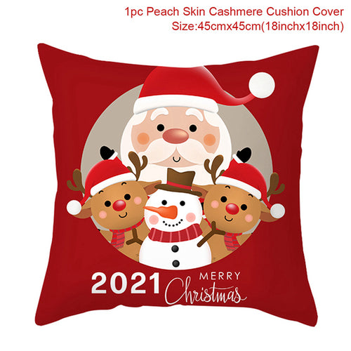 Christmas Cushion Cover Merry Christmas Decorations For Home 2021