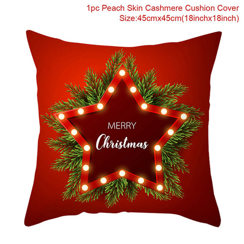 Christmas Cushion Cover Merry Christmas Decorations For Home 2021