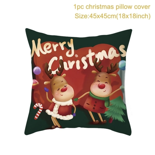 Christmas Cushion Cover Merry Christmas Decorations For Home 2021