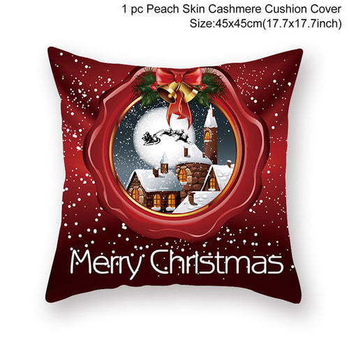 Christmas Cushion Cover Merry Christmas Decorations For Home 2021