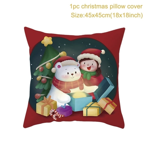 Christmas Cushion Cover Merry Christmas Decorations For Home 2021