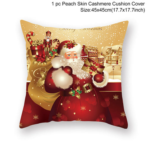 Christmas Cushion Cover Merry Christmas Decorations For Home 2021