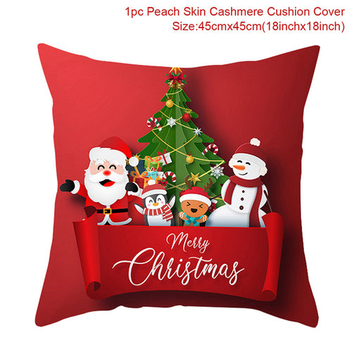 Christmas Cushion Cover Merry Christmas Decorations For Home 2021