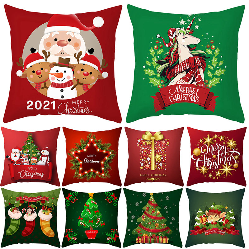 Christmas Cushion Cover Merry Christmas Decorations For Home 2021