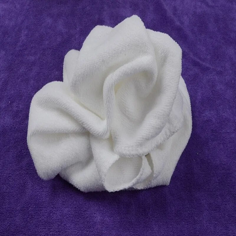 30*60cm Portable White Soft Microfiber Fabric Face Towel Hotel Bath