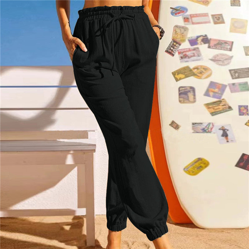 Elastic Casual Pants