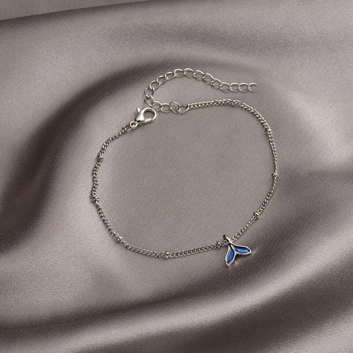 Simple Crystal Lattice Five-pointed Star Heart-shaped Bracelet for