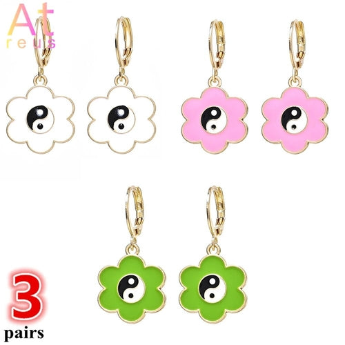 2022 New Arrival Luxury Korean Fashion Round Pearl Earrings Letter