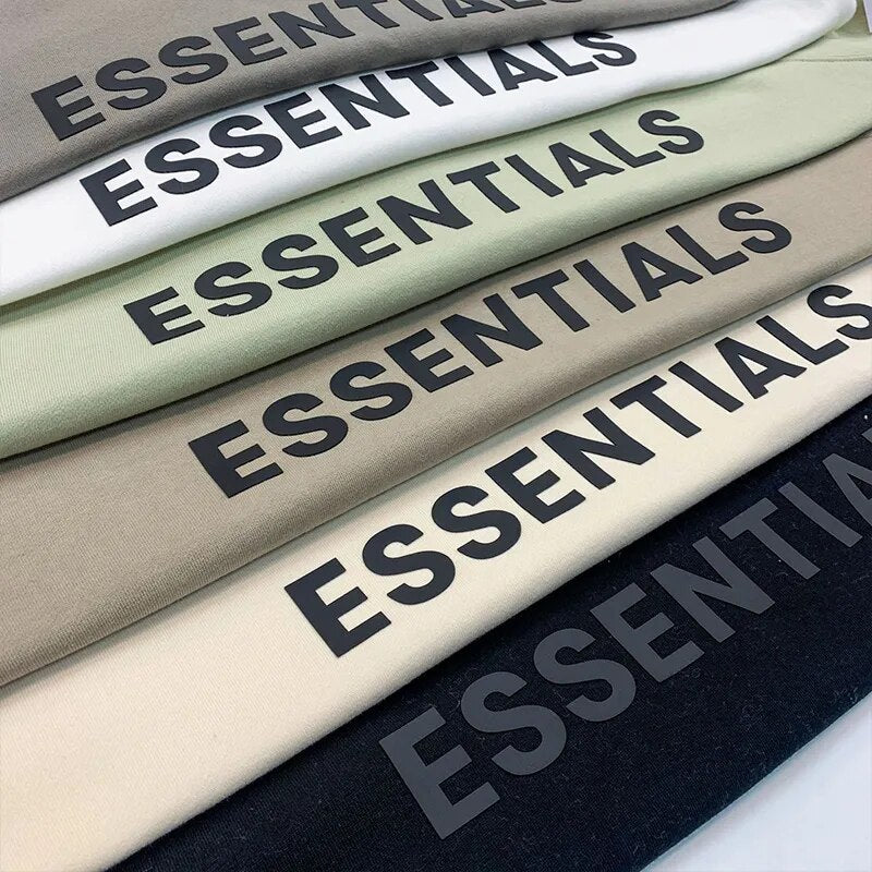 ESSENTIALS Hoodies+Pants Reflective Letter Printed Autumn and Winter