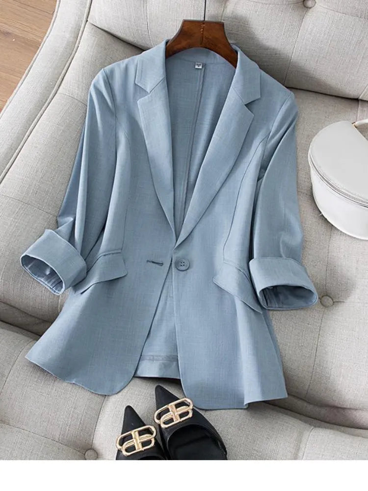 Women's Suit Jacket 2023 Suit Jacket Women's Seven-Minute Sleeve