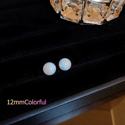 2022 New Arrival Luxury Korean Fashion Round Pearl Earrings Letter