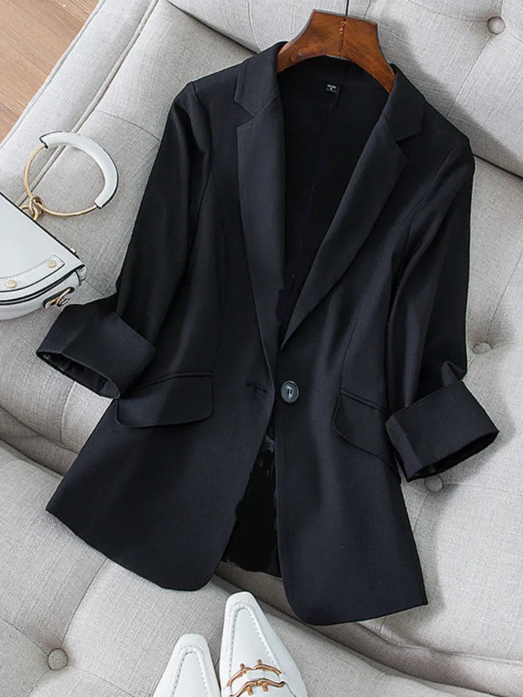 Women's Suit Jacket 2023 Suit Jacket Women's Seven-Minute Sleeve