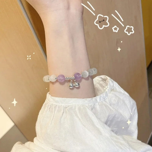 Simple Crystal Lattice Five-pointed Star Heart-shaped Bracelet for