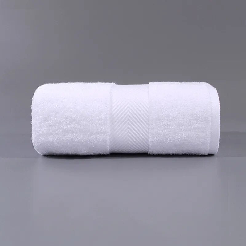 White Face Bath Towels Organic Cotton Luxury 70*140 40*70 White Grey