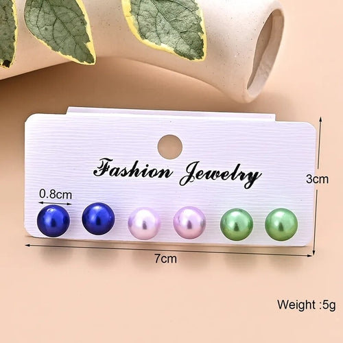 2022 New Arrival Luxury Korean Fashion Round Pearl Earrings Letter