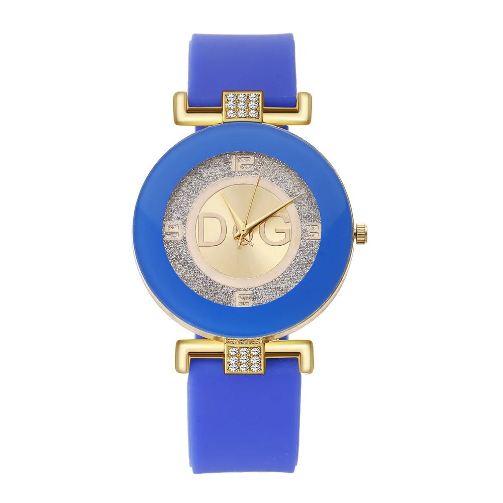 Luxury Top Famous Designer DQG Brand Women Watches White Silicone