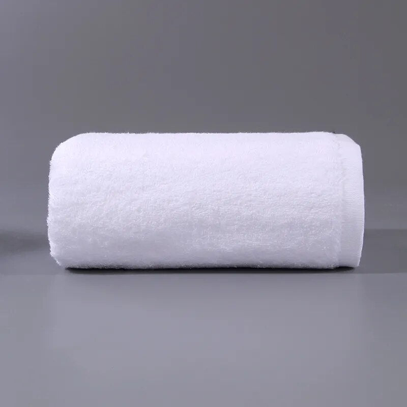 White Face Bath Towels Organic Cotton Luxury 70*140 40*70 White Grey