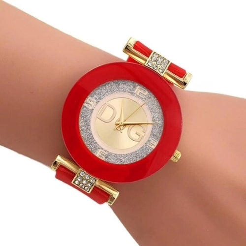 Luxury Top Famous Designer DQG Brand Women Watches White Silicone