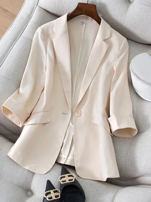 Women's Suit Jacket 2023 Suit Jacket Women's Seven-Minute Sleeve