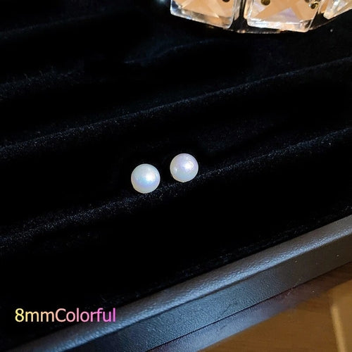 2022 New Arrival Luxury Korean Fashion Round Pearl Earrings Letter