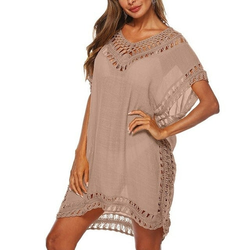 Summer Women Knitted Beach Cover Up New Bikini Swimsuit Cover Up