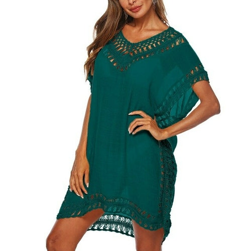 Summer Women Knitted Beach Cover Up New Bikini Swimsuit Cover Up