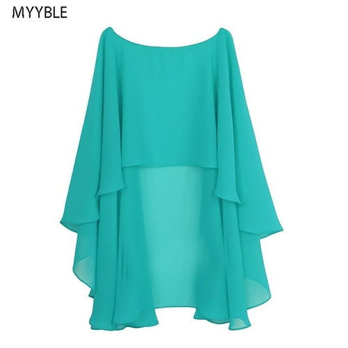 Womens Ladies Soft Wedding Capes Wedding Jacket Wraps Chiffon Shrug